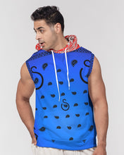 Load image into Gallery viewer, Superhero Society Blue Night Men's Heavyweight Sleeveless Hoodie