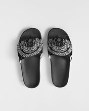 Load image into Gallery viewer, Superhero Society Black/White Twin Men's Slide Sandal