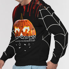 Load image into Gallery viewer, Superhero Society Spooky Pumkin Men's Classic French Terry Crewneck Pullover