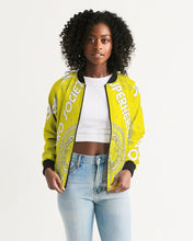 Load image into Gallery viewer, Superhero Society Moody Gold-tone Women's Bomber Jacket