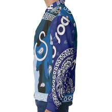 Load image into Gallery viewer, Superhero Society Wavy Blue Camouflage Miami Vice Jacket