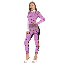 Load image into Gallery viewer, Superhero Society Jazzmen OG Women's Long-sleeved High-neck Jumpsuit With Zipper