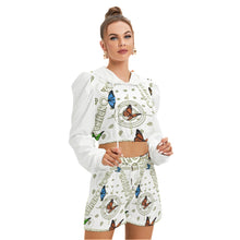 Load image into Gallery viewer, Superhero Society Golden Butterfly Mirco Fleece Hoodie And Shorts Set