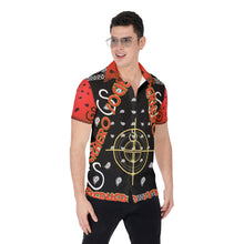Load image into Gallery viewer, Superhero Society OG Classic Red Men's Short Sleeve Button Up Shirt