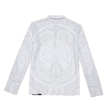 Load image into Gallery viewer, Superhero Society Shield Club House Men's Lapel Shirt w/ Neckline Zipper Closure