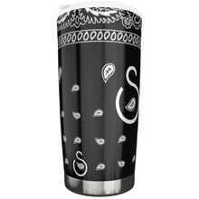 Load image into Gallery viewer, S Society OG Classic Black 20oz Steel Mug w/ LId