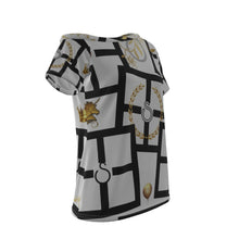 Load image into Gallery viewer, S Society Imperial Gold Women's Off-Shoulder T-shirt