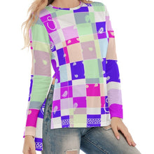 Load image into Gallery viewer, Superhero Society Summer Diamond Women's Side Split Long Shirt