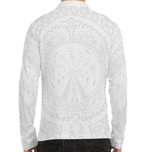 Load image into Gallery viewer, Superhero Society Shield Club House Men's Lapel Shirt w/ Neckline Zipper Closure