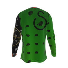 Load image into Gallery viewer, Superhero Society Turtle Green Black Box Long Sleeve T-Shirt