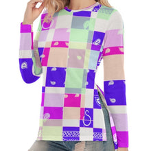 Load image into Gallery viewer, Superhero Society Summer Diamond Women's Side Split Long Shirt