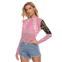 Load image into Gallery viewer, Superhero Society Girly Pink Mesh Long Sleeve Shirt