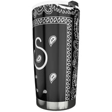 Load image into Gallery viewer, S Society OG Classic Black 20oz Steel Mug w/ LId