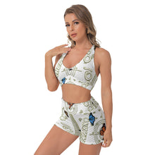 Load image into Gallery viewer, Superhero Society Golden Butterfly Women's Sports Bra Set