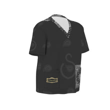 Load image into Gallery viewer, S Society Faded Black Grand Mix V-neck Unisex T-Shirt Birdseye