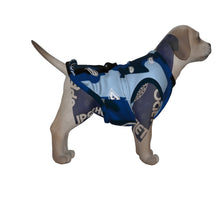 Load image into Gallery viewer, Superhero Society Wavy Blue Camouflage Dog's Tank Top