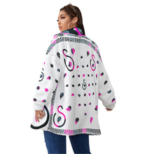 Load image into Gallery viewer, Superhero Society Pink Ice Unisex Borg Fleece Stand-up Collar Coat w/ Zipper (Plus Size)