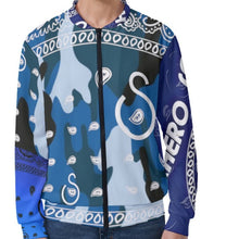 Load image into Gallery viewer, Superhero Society Wavy Blue Camouflage Miami Vice Jacket