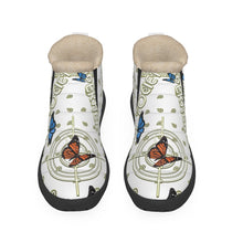 Load image into Gallery viewer, Superhero Society Golden Butterfly Unisex Plush Boots