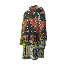 Load image into Gallery viewer, Superhero Society Culture Block Unisex Stand-up Collar Long Shirt