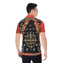 Load image into Gallery viewer, Superhero Society OG Classic Red Men's Short Sleeve Button Up Shirt