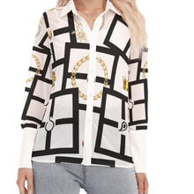 Load image into Gallery viewer, S Society Imperial Gold Women's Mesh Blouse