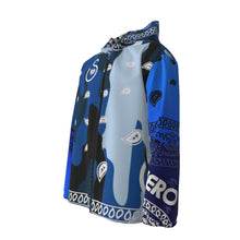 Load image into Gallery viewer, Superhero Society Wavy Blue Camouflage Mix Hooded Zipper Windproof Jacket