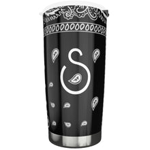 Load image into Gallery viewer, S Society OG Classic Black 20oz Steel Mug w/ LId