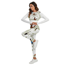 Load image into Gallery viewer, Superhero Society Golden Butterfly Sport Set With Backless Top And Leggings