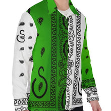 Load image into Gallery viewer, Superhero Society Turtle Green Casual Mix Men's Long Sleeve Shirt