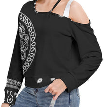 Load image into Gallery viewer, Superhero Society Monroe Women's One-shoulder Cut O-neck Sweatshirt