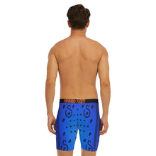 Load image into Gallery viewer, Superhero Society Blue Vibez Long Boxer Briefs
