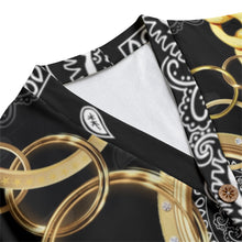 Load image into Gallery viewer, Superhero Society Gold Tears Unisex V-neck Cardigan With Button Closure