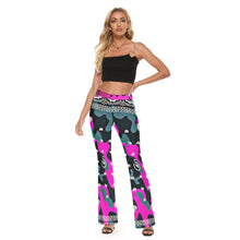 Load image into Gallery viewer, Superhero Society Jazzmen Pink Camouflage Skinny Flare Pants