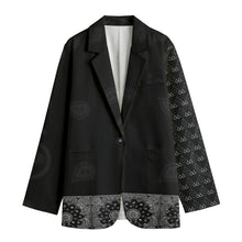 Load image into Gallery viewer, S Society Faded Black Stacked Grand Unisex Leisure Blazer