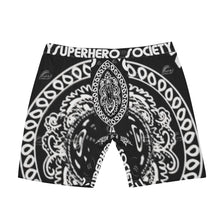 Load image into Gallery viewer, Superhero Society Black Shield Long Boxer Briefs