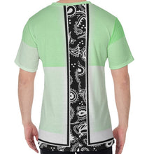 Load image into Gallery viewer, Superhero Society Green Glow V-Neck T-Shirt