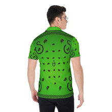 Load image into Gallery viewer, Superhero Society Turtle Green Men's Short Button Up Shirt