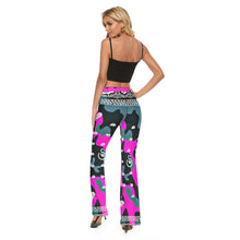 Load image into Gallery viewer, Superhero Society Jazzmen Pink Camouflage Skinny Flare Pants