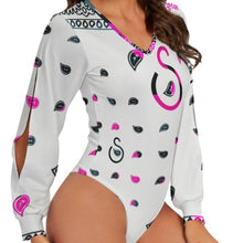 Load image into Gallery viewer, Superhero Society Pink Ice Round Neck Long Sleeve Bodysuit