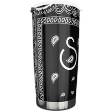 Load image into Gallery viewer, S Society OG Classic Black 20oz Steel Mug w/ LId