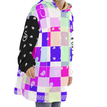 Load image into Gallery viewer, Superhero Society Summer Diamond Mix Unisex Sherpa Fleece Hoodie Blanket