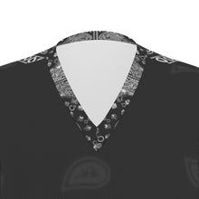 Load image into Gallery viewer, S Society Faded Black Grand Mix V-neck Unisex T-Shirt Birdseye