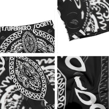 Load image into Gallery viewer, Superhero Society Black Shield Long Boxer Briefs