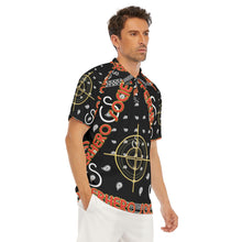 Load image into Gallery viewer, Superhero Society OG Classic Black Short Sleeve Polo Shirt W/ Button Closure