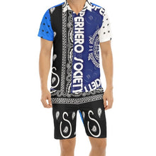 Load image into Gallery viewer, Superhero Society Blue Nights Blend Men's Short Sleeve Shirt Sets