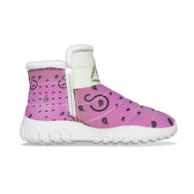 Load image into Gallery viewer, Superhero Society Jazzmen Pink Women's Zip-up Snow Boots