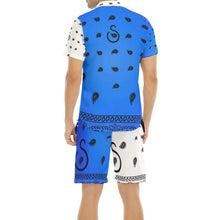 Load image into Gallery viewer, Superhero Society Blue Nights Blend Men's Short Sleeve Shirt Sets