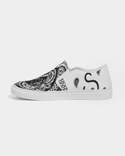 Load image into Gallery viewer, Superhero Society Black/White Twin Men's Slip-On Canvas Shoe