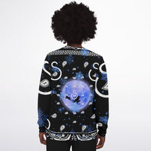 Load image into Gallery viewer, Superhero Society Black Sleigh Holiday Unisex Sweater